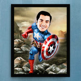 Captain America Caricature Art